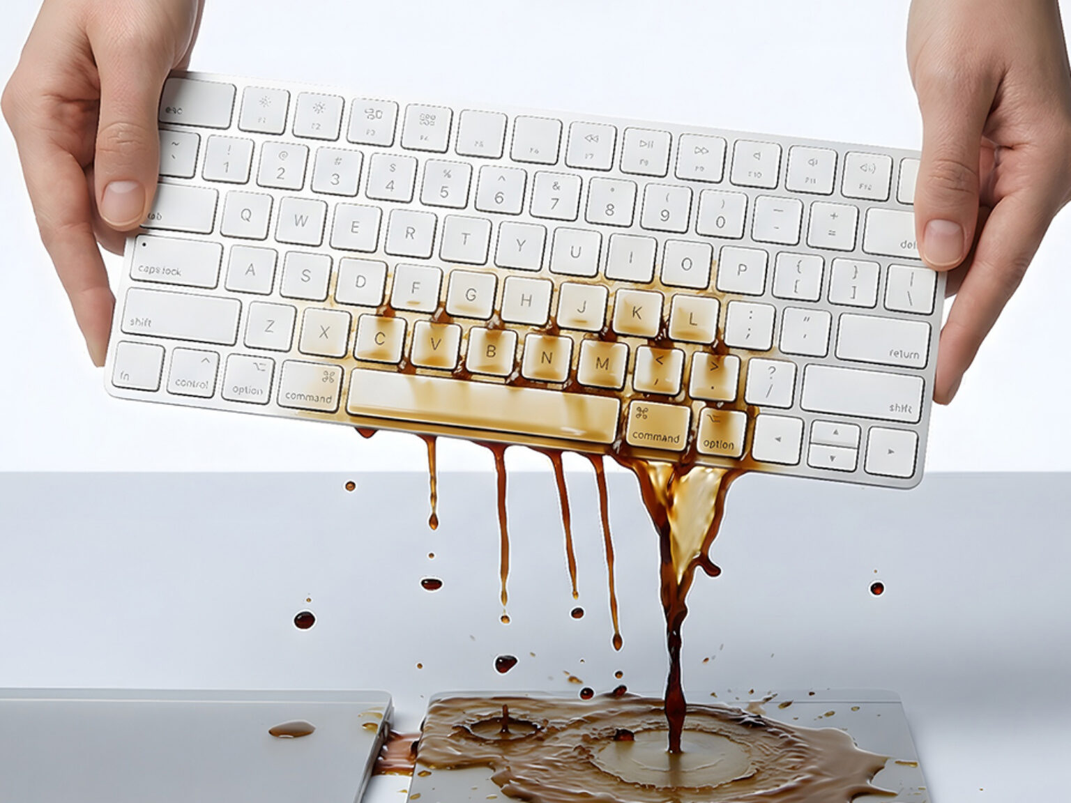 koffie-over-toetsenbord